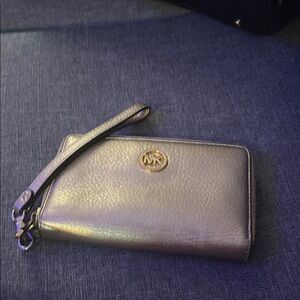 Michael Kors Metallic Wristlet
